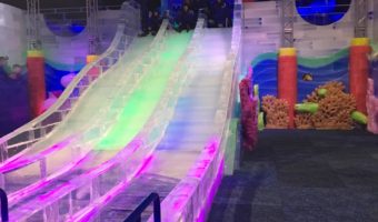 The slide at Ice Land