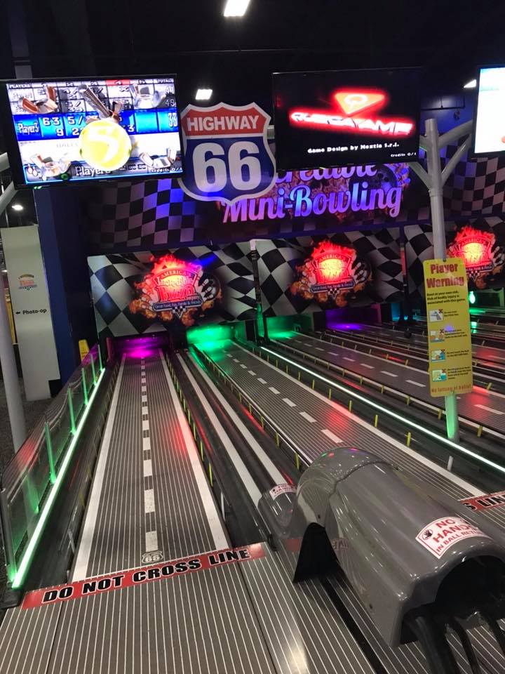 Incredible Pizza bowling alley