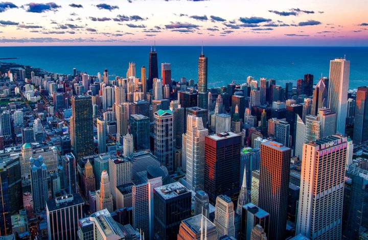 Great view of Chicago skyline.