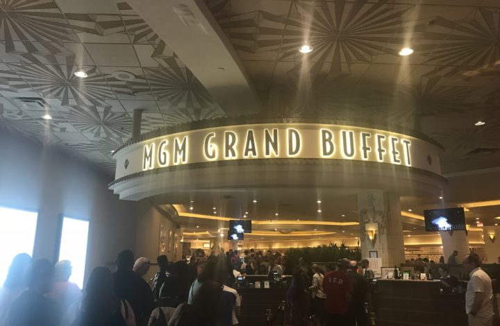 The sign at the MGM Grand Buffet.