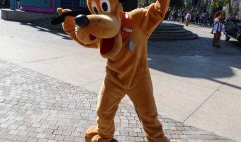 Pluto is seen at Disneyland