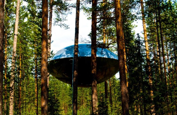 Treehotel Sweden, UFO room, photo by Georgia Makitalo